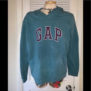 Gap teal stretch hoodie